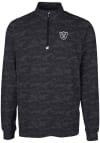 Main image for Cutter and Buck Las Vegas Raiders Mens Black Traverse Big and Tall 1/4 Zip Pullover