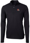 Main image for Cutter and Buck Cleveland Browns Mens Black Virtue Eco Pique Big and Tall 1/4 Zip Pullover