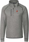 Main image for Cutter and Buck Cleveland Browns Mens Grey Mainsail Big and Tall 1/4 Zip Pullover