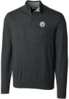 Main image for Cutter and Buck Pittsburgh Steelers Mens Charcoal Lakemont Big and Tall 1/4 Zip Pullover