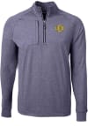 Main image for Cutter and Buck Central Oklahoma Bronchos Mens Navy Blue Adapt Heathered Long Sleeve 1/4 Zip Pul..