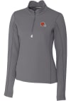Main image for Cutter and Buck Cleveland Browns Womens Grey Traverse 1/4 Zip Pullover
