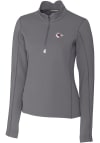Main image for Cutter and Buck Kansas City Chiefs Womens Grey Traverse 1/4 Zip Pullover