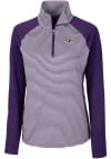 Main image for Cutter and Buck Baltimore Ravens Womens Purple Forge 1/4 Zip Pullover