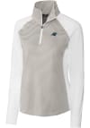 Main image for Cutter and Buck Carolina Panthers Womens White Forge 1/4 Zip Pullover