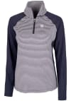 Main image for Cutter and Buck New York Giants Womens Navy Blue Forge 1/4 Zip Pullover