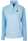 Main image for Cutter and Buck Tennessee Titans Womens Light Blue Forge 1/4 Zip Pullover