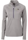 Main image for Cutter and Buck Baltimore Ravens Womens Grey Adapt Eco 1/4 Zip Pullover