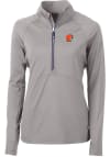 Main image for Cutter and Buck Cleveland Browns Womens Grey Adapt Eco 1/4 Zip Pullover
