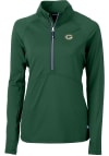 Main image for Cutter and Buck Green Bay Packers Womens Green Adapt Eco 1/4 Zip Pullover
