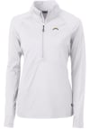 Main image for Cutter and Buck Los Angeles Chargers Womens White Adapt Eco 1/4 Zip Pullover