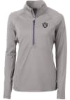 Main image for Cutter and Buck Las Vegas Raiders Womens Grey Adapt Eco 1/4 Zip Pullover