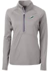Main image for Cutter and Buck Miami Dolphins Womens Grey Adapt Eco 1/4 Zip Pullover