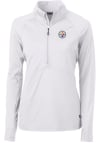 Main image for Cutter and Buck Pittsburgh Steelers Womens White Adapt Eco 1/4 Zip Pullover