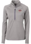 Main image for Cutter and Buck San Francisco 49ers Womens Grey Adapt Eco 1/4 Zip Pullover