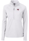 Main image for Cutter and Buck Tampa Bay Buccaneers Womens White Adapt Eco 1/4 Zip Pullover