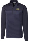 Main image for Mens Drexel Dragons Navy Blue Cutter and Buck Traverse Stripe Stretch Qtr Zip