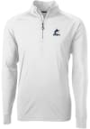 Main image for Cutter and Buck Miami Marlins Mens White Adapt Eco Knit Long Sleeve 1/4 Zip Pullover