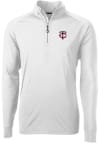 Main image for Cutter and Buck Minnesota Twins Mens White Adapt Eco Knit Long Sleeve 1/4 Zip Pullover