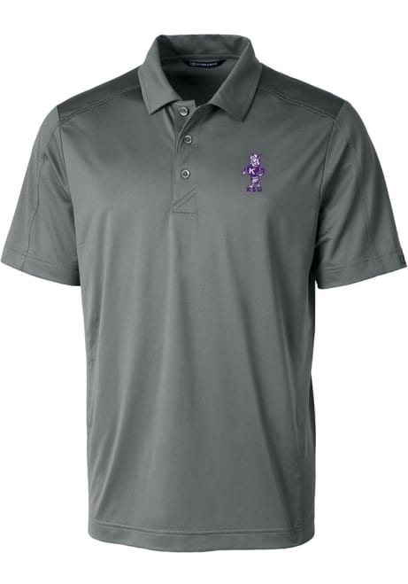 K-State Wildcats Grey Cutter and Buck Prospect Vault Big and Tall Polo