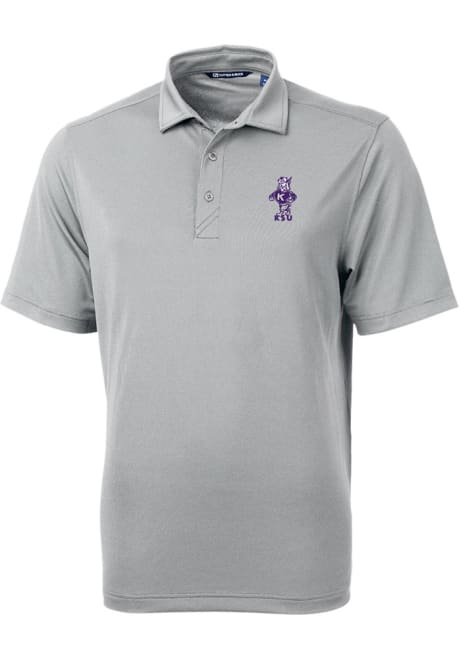 K-State Wildcats Grey Cutter and Buck Vault Virtue Eco Pique Big and Tall Polo