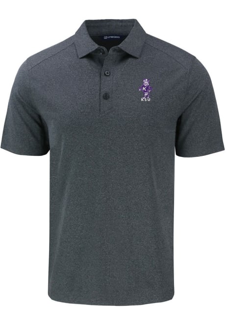 K-State Wildcats Black Cutter and Buck Forge Vault Big and Tall Polo