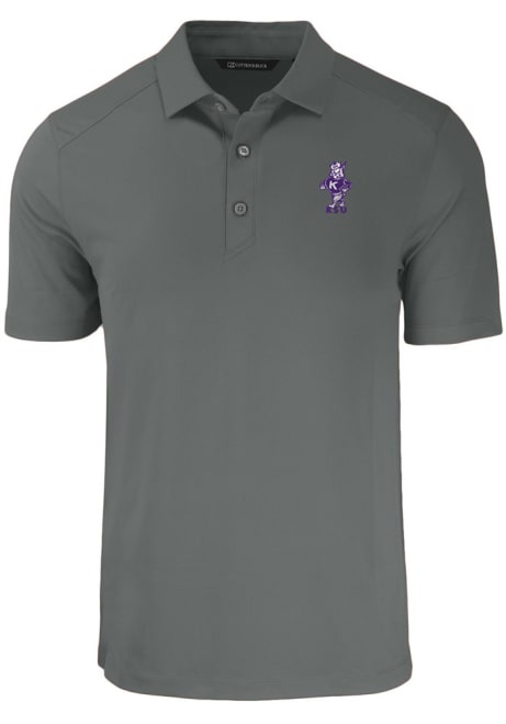 K-State Wildcats Grey Cutter and Buck Forge Vault Big and Tall Polo