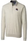 Main image for Cutter and Buck Los Angeles Rams Mens Oatmeal Helmet Lakemont Big and Tall 1/4 Zip Pullover