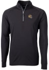 Main image for Cutter and Buck San Francisco 49ers Mens Black Helmet Adapt Eco Knit Long Sleeve 1/4 Zip Pullove..