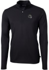 Main image for Cutter and Buck Baltimore Ravens Mens Black Virtue Eco Pique Long Sleeve 1/4 Zip Pullover