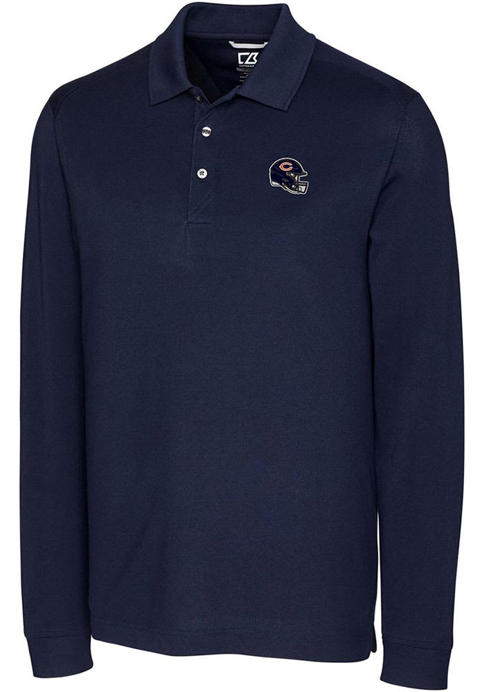 Chicago bears long store sleeve polo shirt