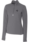 Main image for Cutter and Buck Denver Broncos Womens Grey Traverse 1/4 Zip Pullover