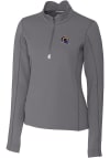 Main image for Cutter and Buck Los Angeles Rams Womens Grey Helmet Traverse 1/4 Zip Pullover