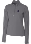 Main image for Cutter and Buck Minnesota Vikings Womens Grey Traverse 1/4 Zip Pullover
