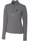 Main image for Cutter and Buck New York Jets Womens Grey Traverse 1/4 Zip Pullover