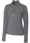 Main image for Cutter and Buck San Francisco 49ers Womens Grey Helmet Traverse 1/4 Zip Pullover