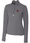 Main image for Cutter and Buck Washington Commanders Womens Grey Traverse 1/4 Zip Pullover