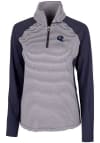 Main image for Cutter and Buck Houston Texans Womens Navy Blue Helmet Forge 1/4 Zip Pullover