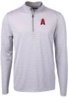 Main image for Cutter and Buck Los Angeles Angels Mens Grey City Connect Virtue Eco Pique Big and Tall 1/4 Zip ..