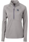 Main image for Cutter and Buck Detroit Lions Womens Grey Adapt Eco 1/4 Zip Pullover