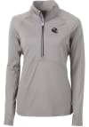 Main image for Cutter and Buck Jacksonville Jaguars Womens Grey Adapt Eco 1/4 Zip Pullover