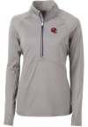 Main image for Cutter and Buck Kansas City Chiefs Womens Grey Adapt Eco 1/4 Zip Pullover