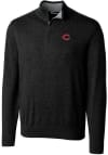 Main image for Cutter and Buck Cincinnati Reds Mens Black Lakemont Long Sleeve 1/4 Zip Pullover