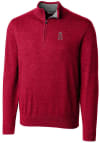 Main image for Cutter and Buck Los Angeles Angels Mens Red Lakemont Long Sleeve 1/4 Zip Pullover