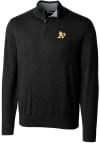 Main image for Cutter and Buck Oakland Athletics Mens Black Lakemont Long Sleeve 1/4 Zip Pullover