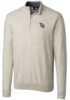 Main image for Cutter and Buck Tampa Bay Rays Mens Oatmeal Lakemont Long Sleeve 1/4 Zip Pullover