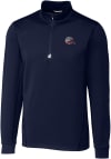 Main image for Cutter and Buck Cleveland Browns Mens Navy Blue Traverse Big and Tall 1/4 Zip Pullover