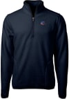 Main image for Cutter and Buck Cleveland Browns Mens Navy Blue Cascade Sherpa Big and Tall Qtr Zip