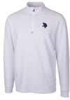 Main image for Cutter and Buck Minnesota Vikings Mens White Traverse Long Sleeve 1/4 Zip Pullover