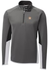 Main image for Cutter and Buck Houston Astros Mens Grey Traverse Colorblock Long Sleeve 1/4 Zip Pullover